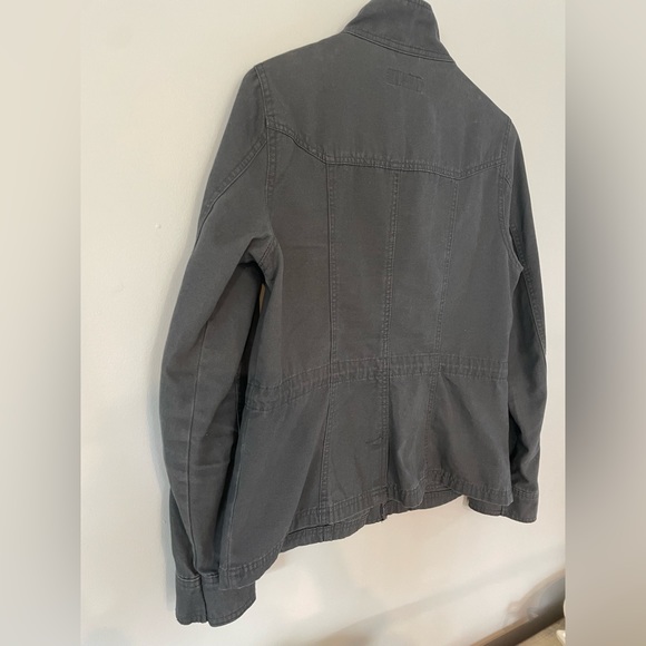 2/$20 Vintage Merona Grey Military Coat. Unisex. Size Medium.Light weight casual - Picture 2 of 6